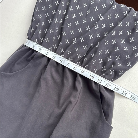 Cokluch Black and White Midi Summer Dress with Pockets - Picture 11 of 15